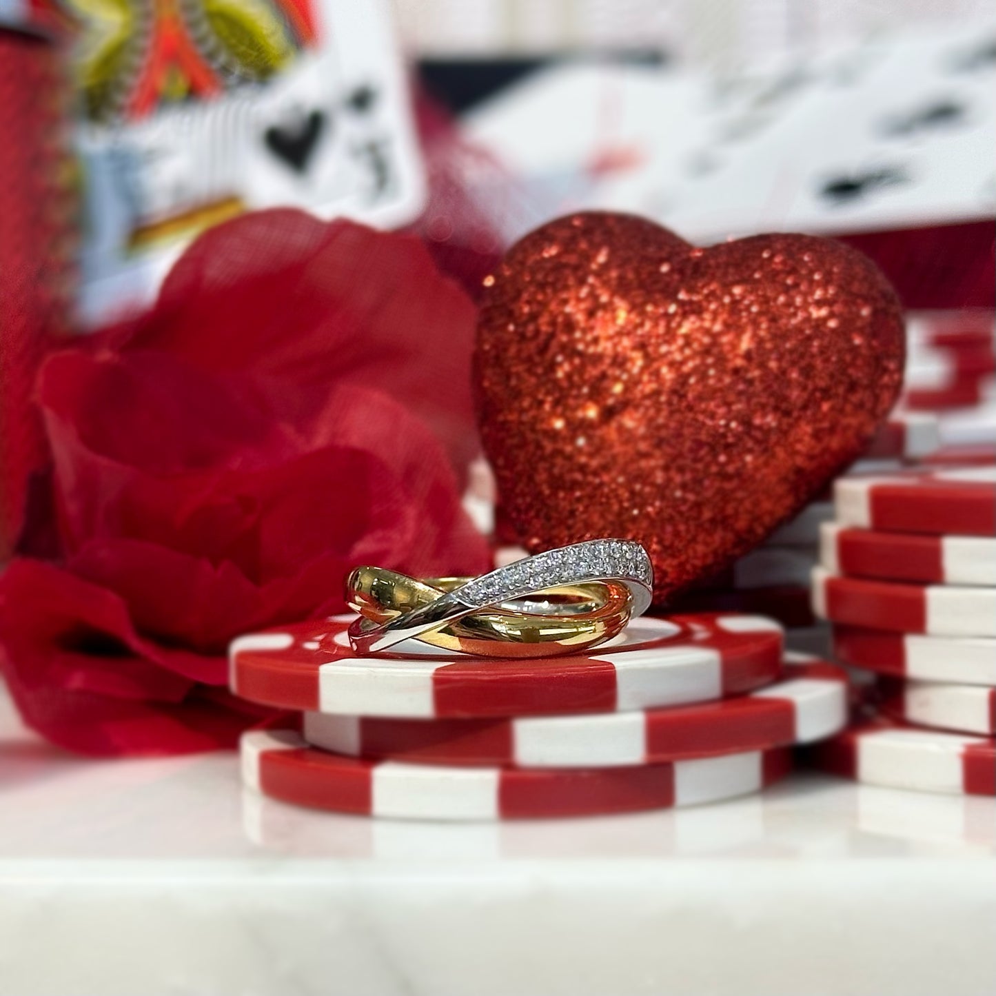 "Duo" Crossover Ring