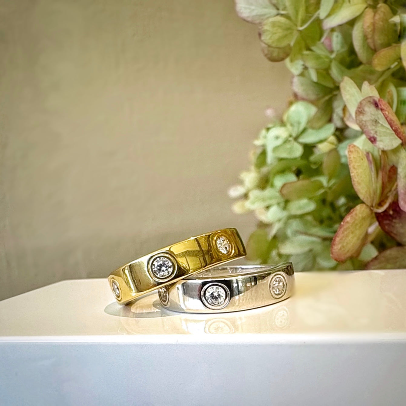 "Clarissa" Flush Set CZ Band