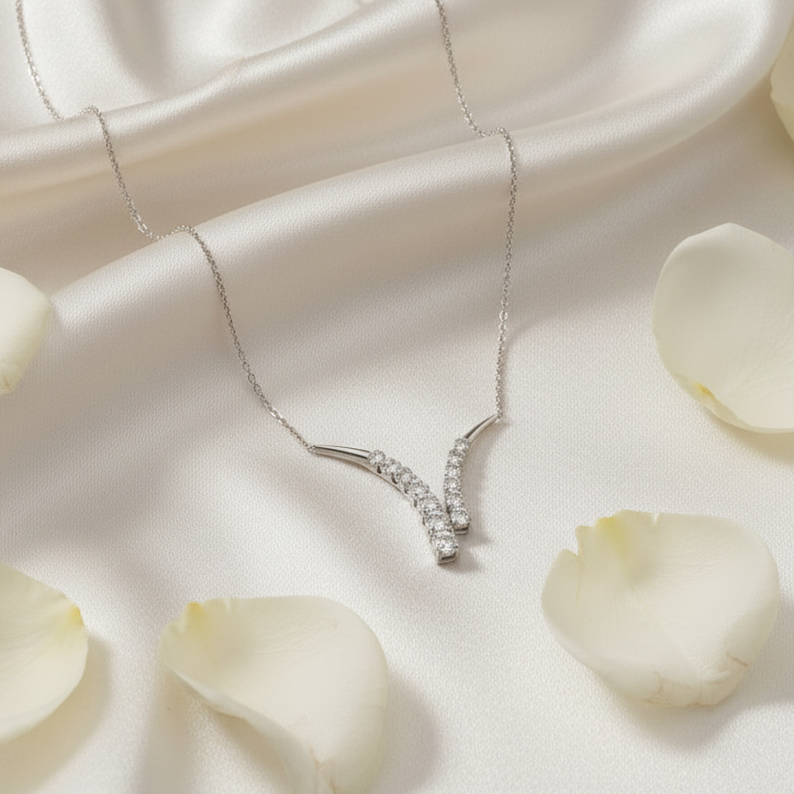 Cascade "Y" Diamond Necklace