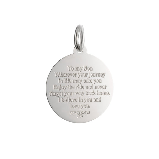 Mother Son Compass Pendant