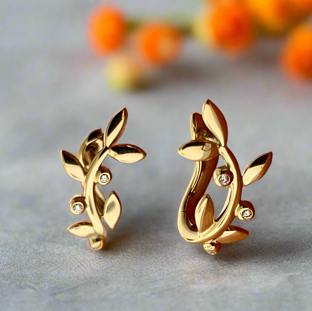 Vine Huggie Earrings