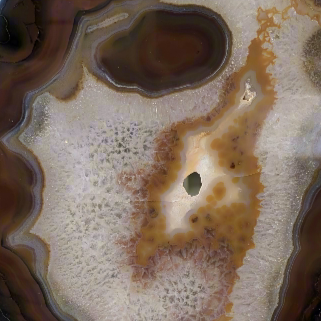 Rustic Red & Brown Agate Slice Geode