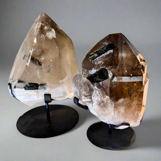 Citrine with Tourmaline
