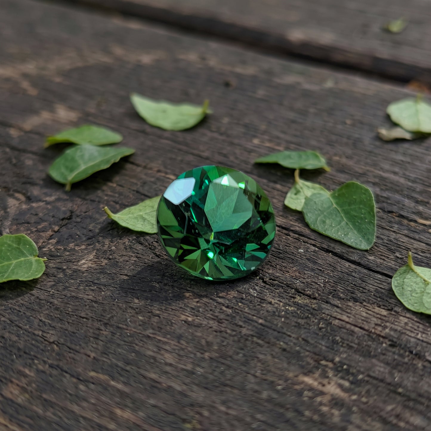 Round Green Tourmaline