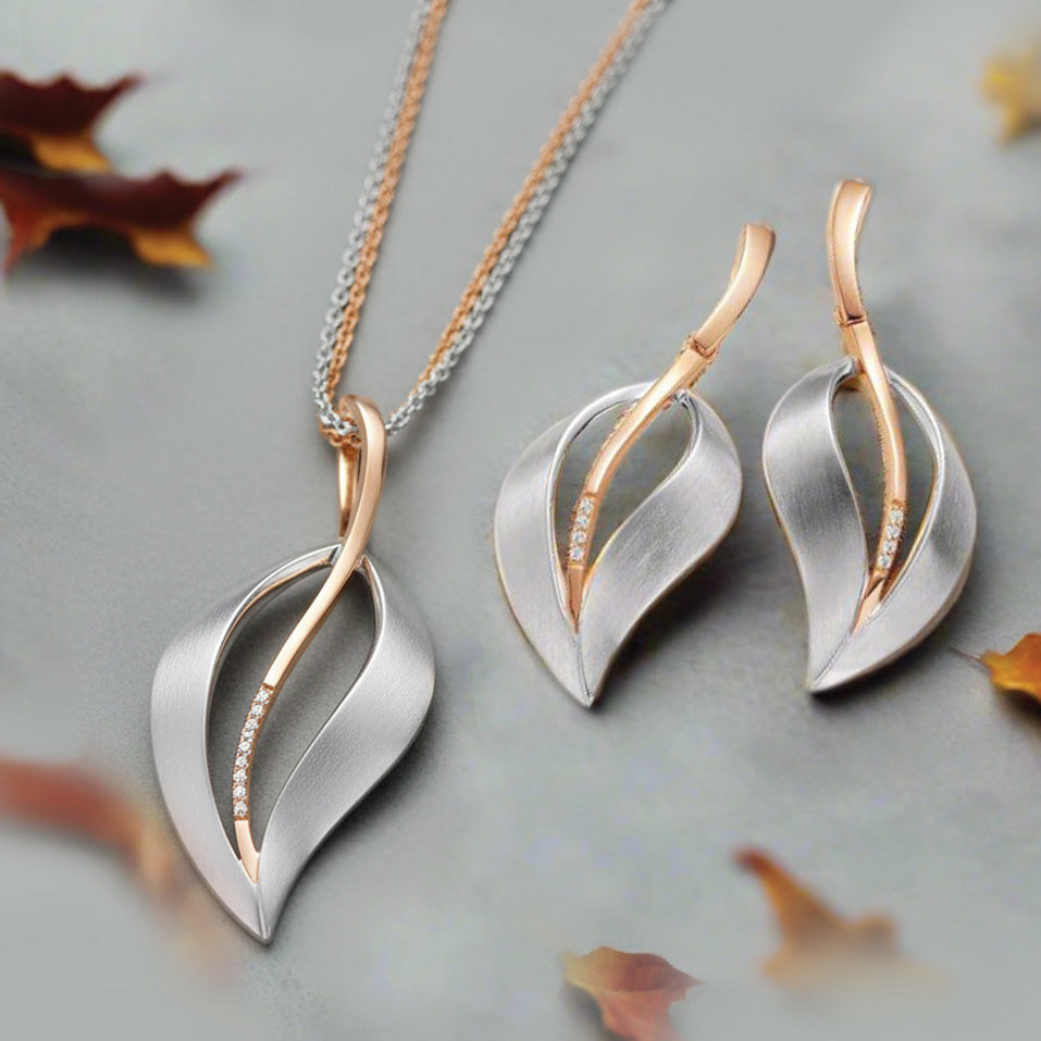 Satin Leaf Pendant