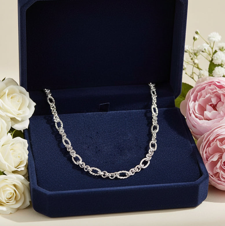 Fancy Oval Rope Link Chain