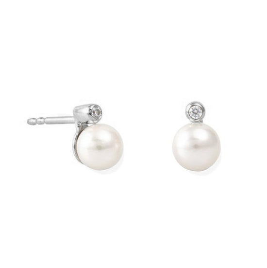 Pearl and Diamond Studs