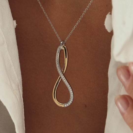 Load and play video in Gallery viewer, Infinity Loop Necklace
