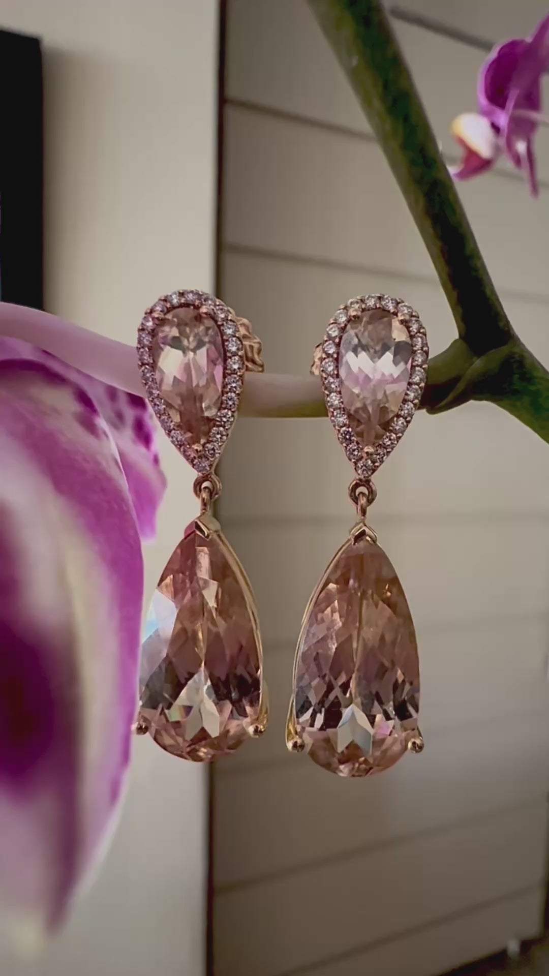 Champagne Zircon Dangles