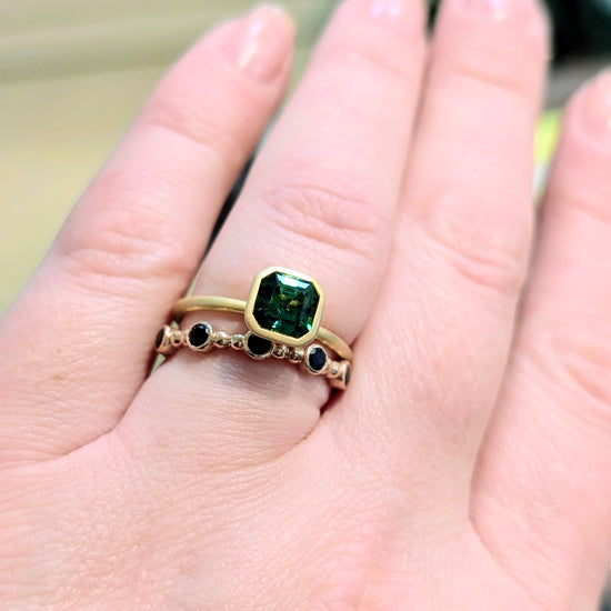 Green Tourmaline Asscher-cut Yumdrop