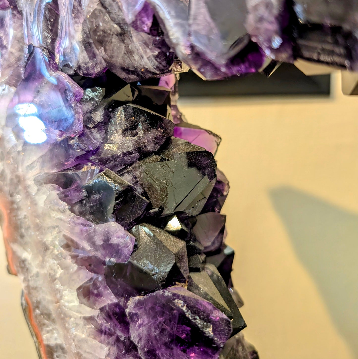 Tall Amethyst Geode on stand