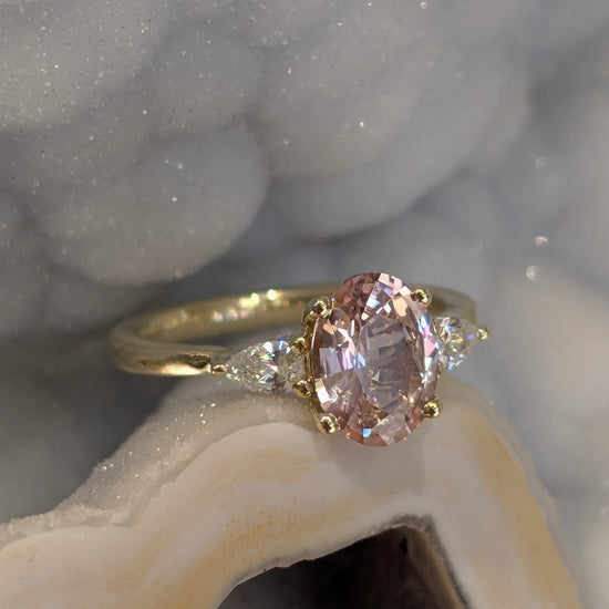 "Dyani" with Peach Sapphire