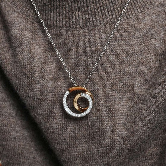Swirl Circle Necklace
