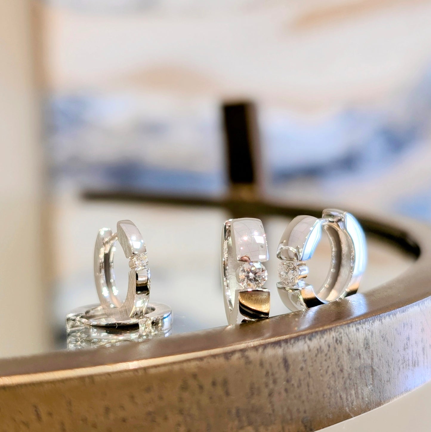 Channel Solitaire Huggie Hoops