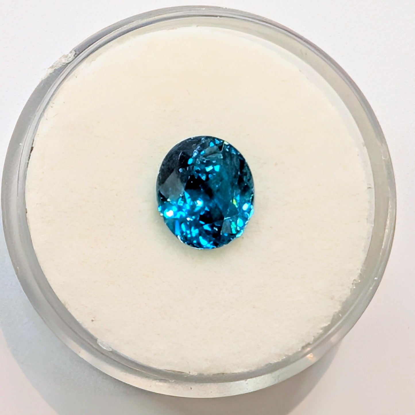 Oval Blue Zircon, 3.05cts
