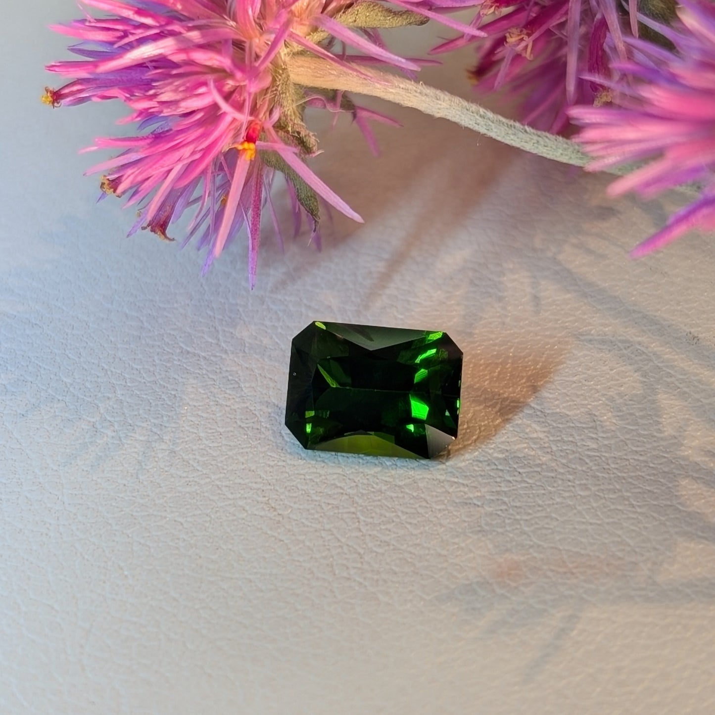 Emerald Cut Diopside, 1.54cts