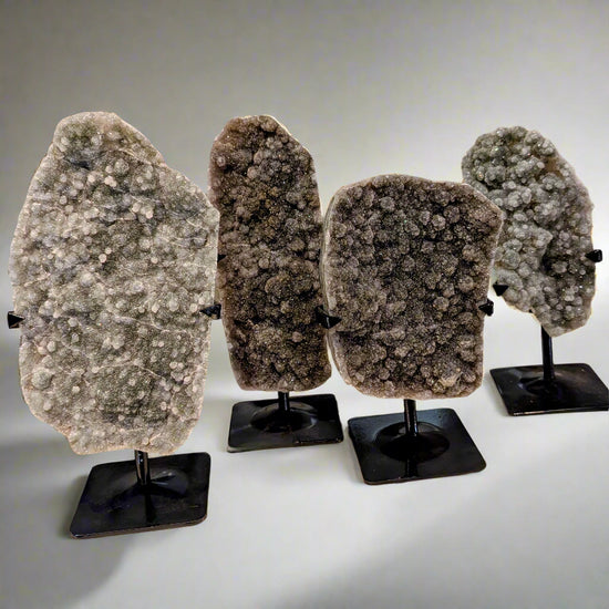 Grey Druzy Geodes