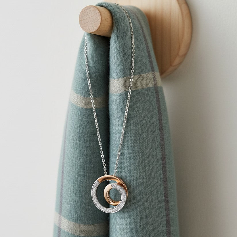 Swirl Circle Necklace