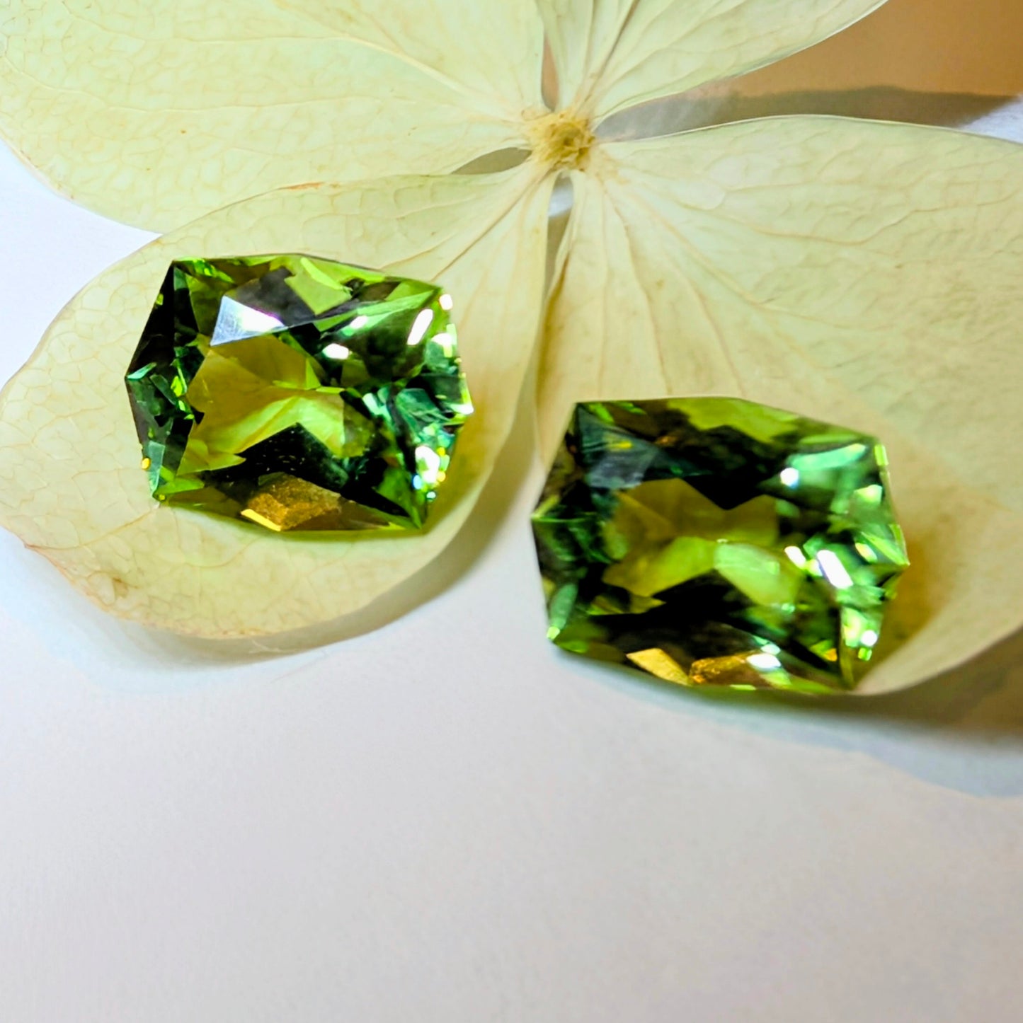 Peridot Fancy Pair 2=4.61ct