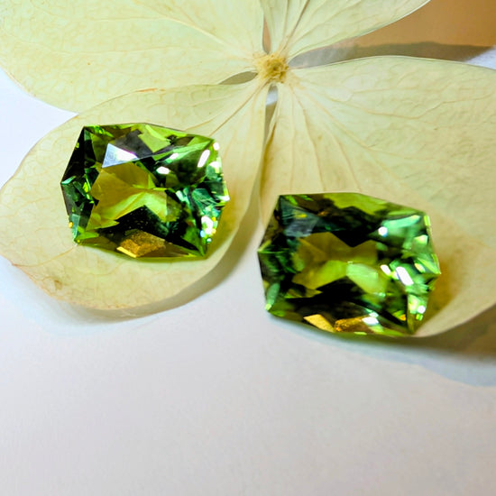Peridot Fancy Pair 2=4.61ct