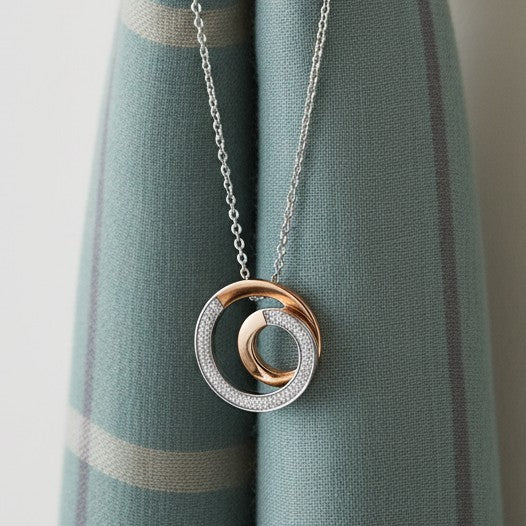 Swirl Circle Necklace