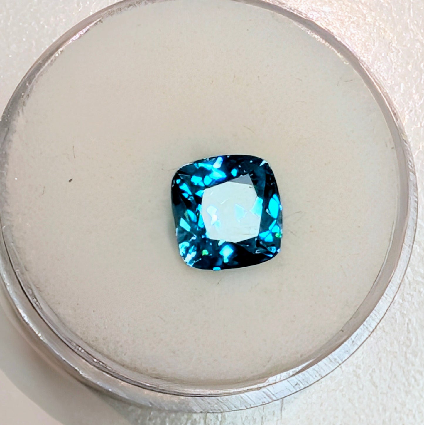 Cushion Cut Blue Zircon, 3.60ct