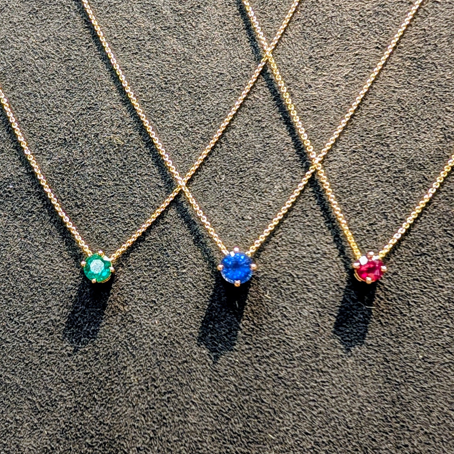 Blue Sapphire Solitaire Pendant