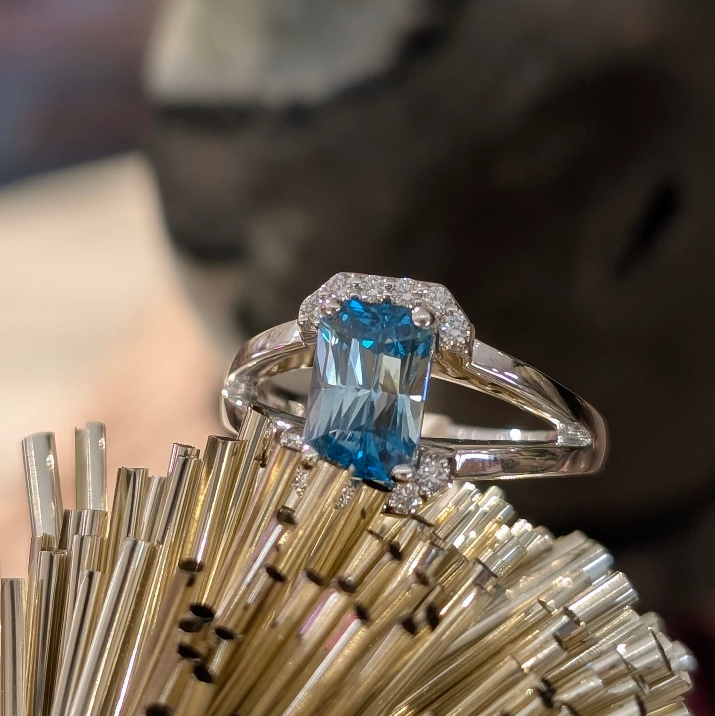 The "Patricia" Bi-color Zircon Ring