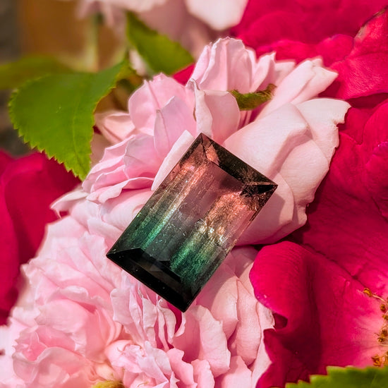 Emerald Cut Watermelon Tourmaline 13.99ct.