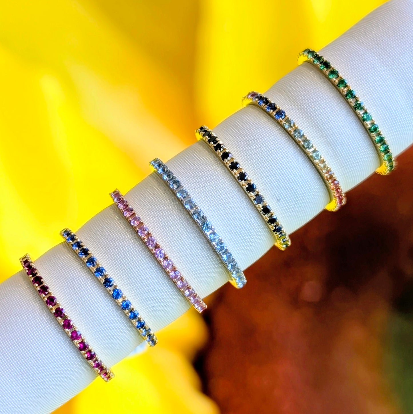Gemstone Eternity Band