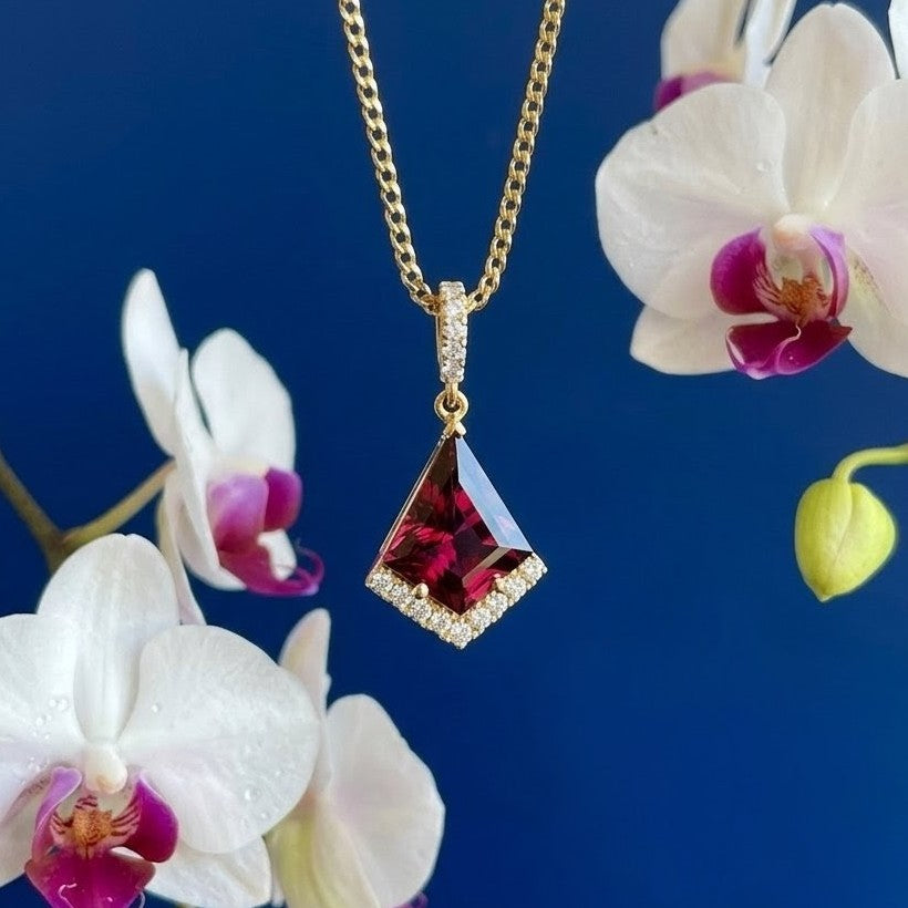 Garnet Kite Pendant