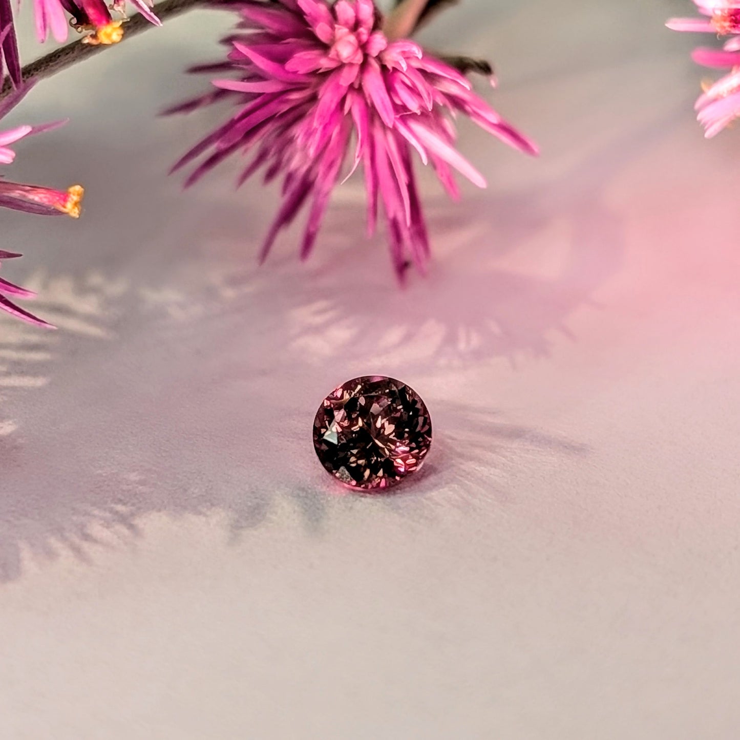 Round Brown/Orange Zircon, 0.55ct