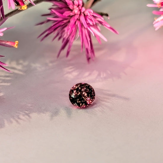 Round Brown/Orange Zircon, 0.55ct
