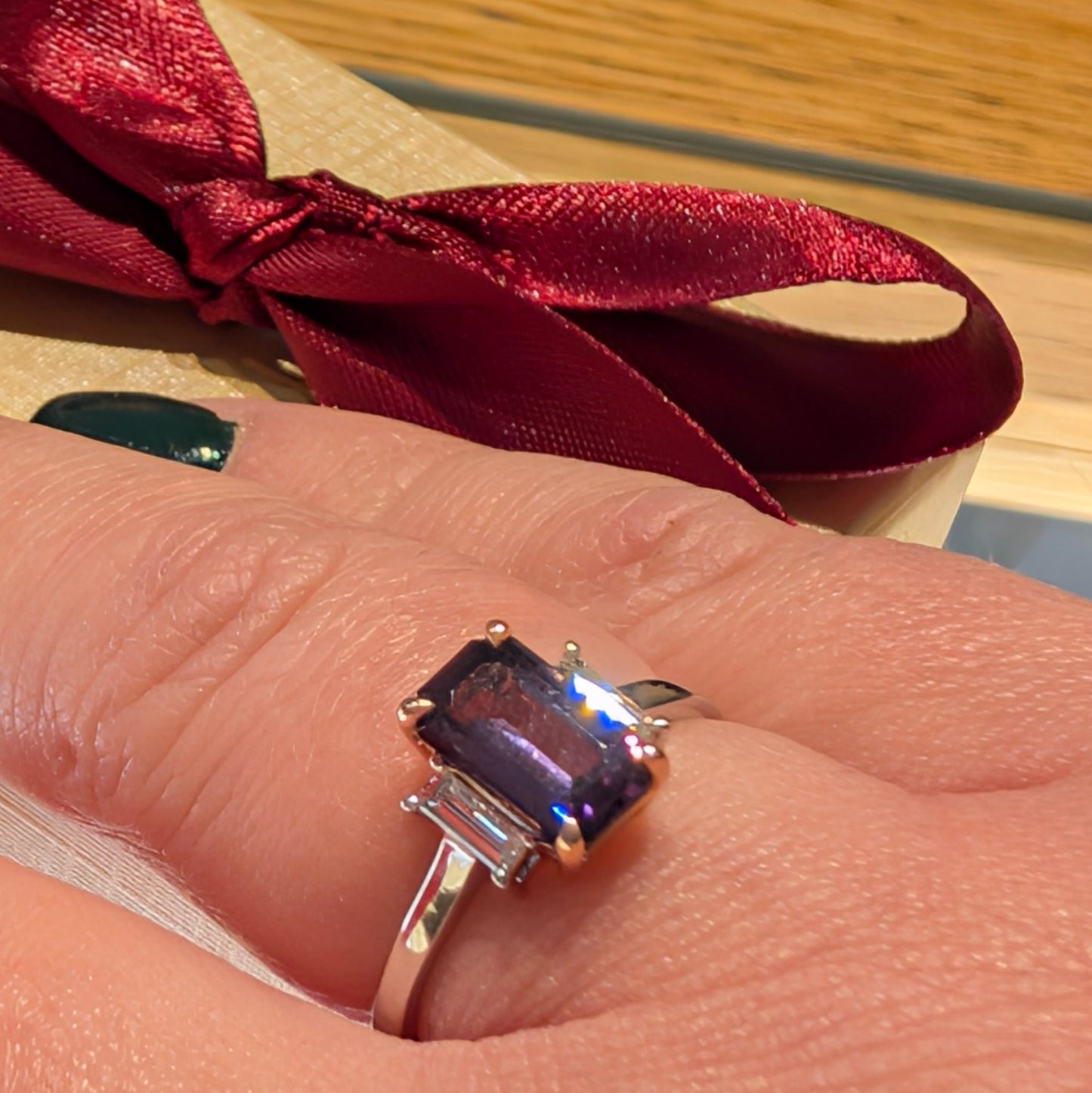 The"Elizabeth" Purple Spinel Ring