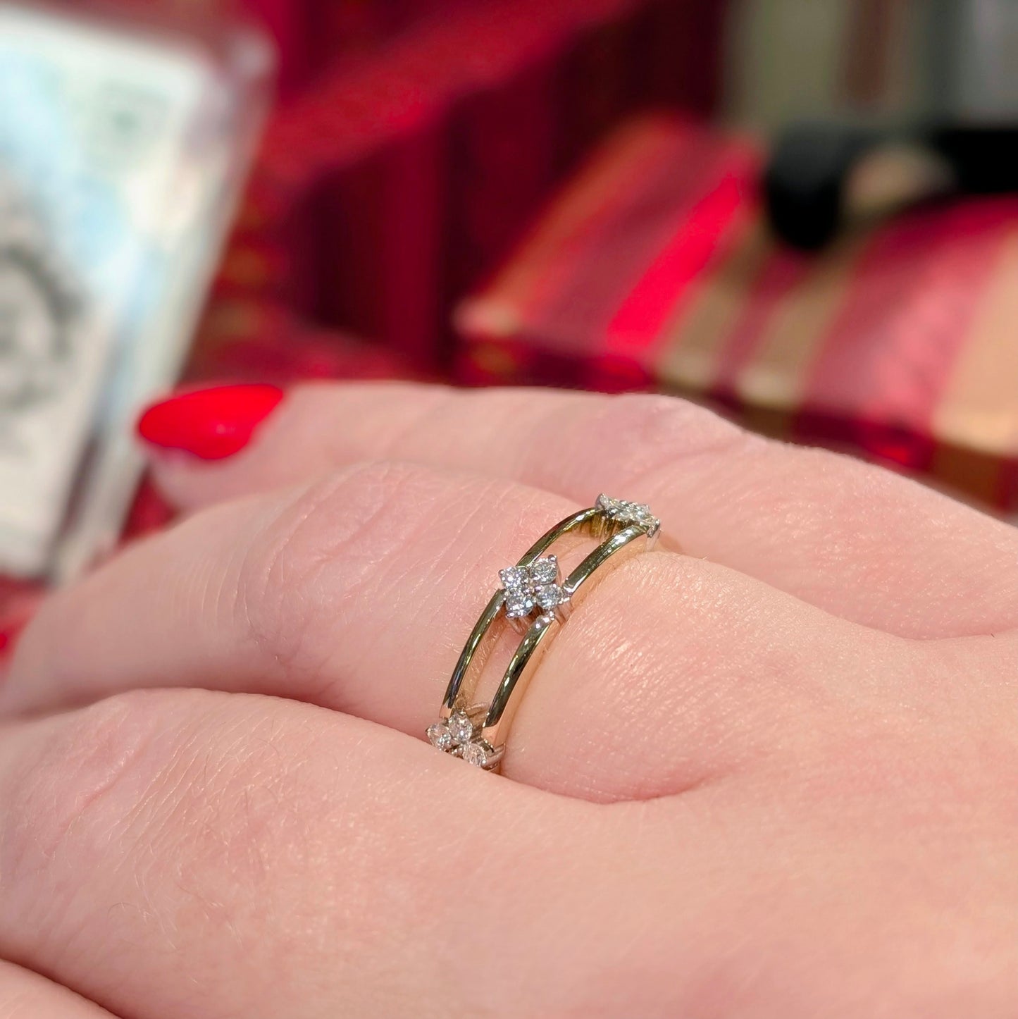 The "Clover" Diamond Band