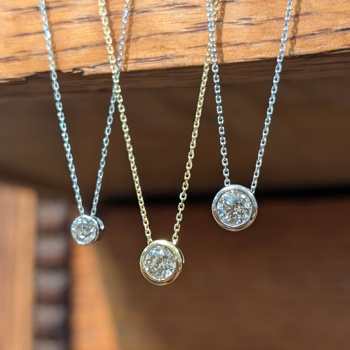 Sierra Bezel Solitaire Necklace