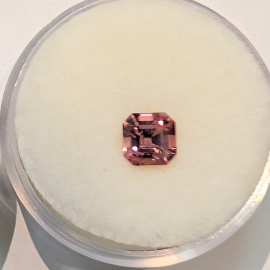 Square Emerald Cut Coral Spinel