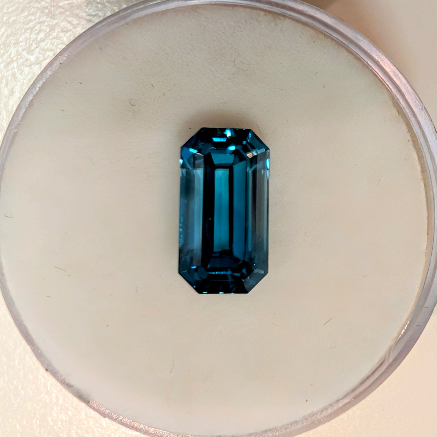 Emerald Cut Blue Zircon, 2.74ct