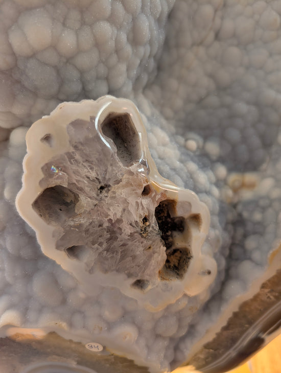 Dreamy Blue & Grey Druzy Geode