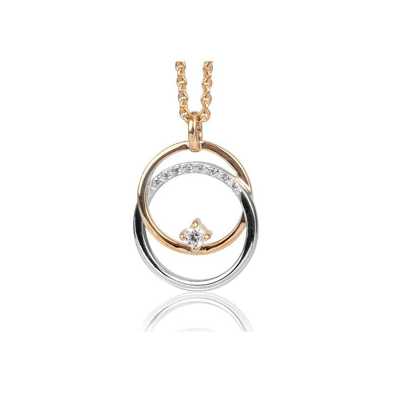 Entwined Circle Dimond Pendant