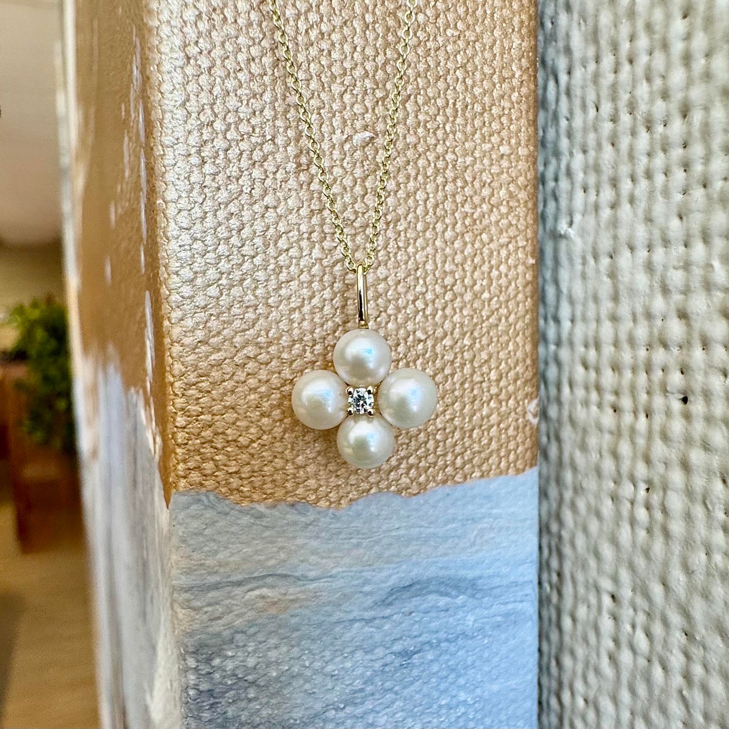 Pearl and Diamond Necklace