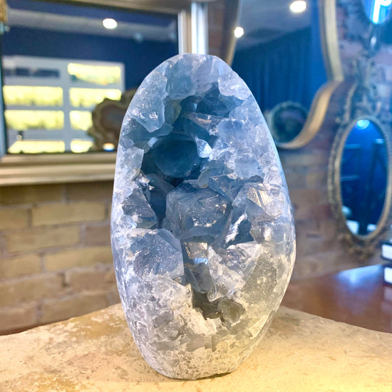 Small Celestite Egg Geode