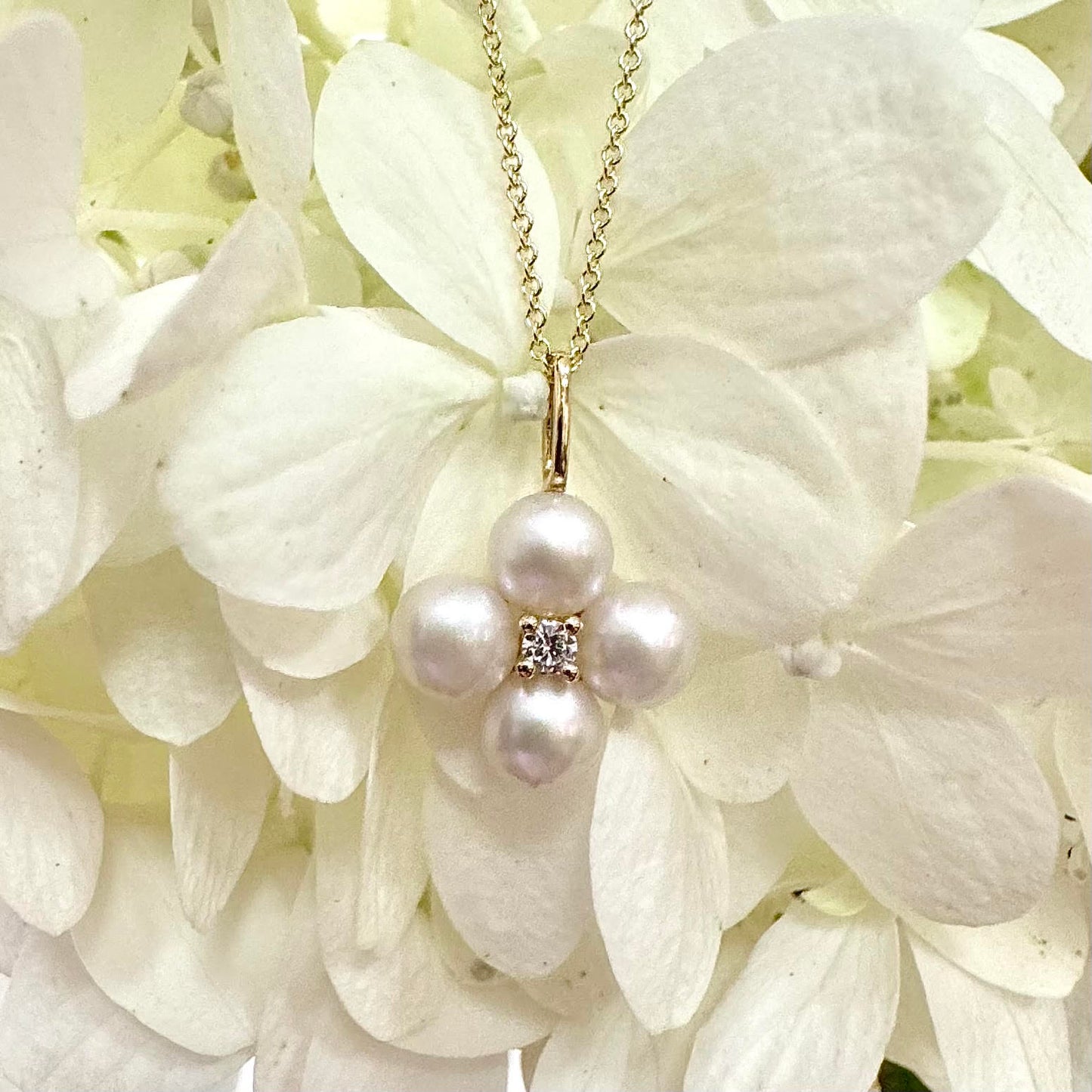 Pearl and Diamond Necklace