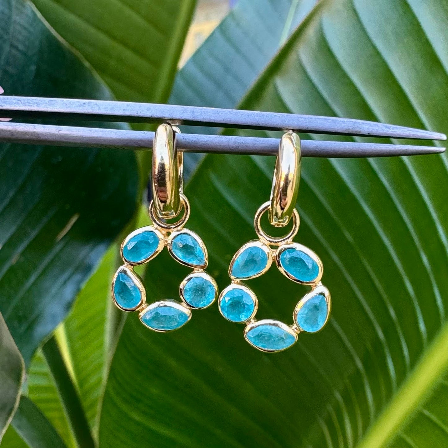 "Morning" Apatite Earrings