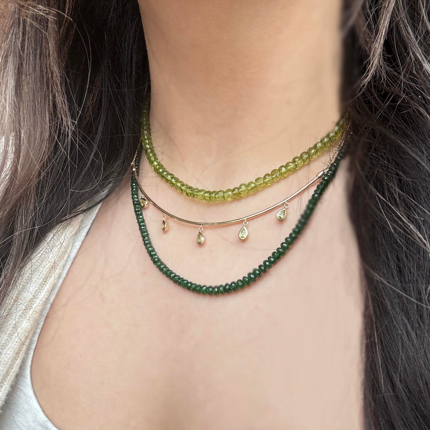 Plumb Silver Original Peridot Necklace
