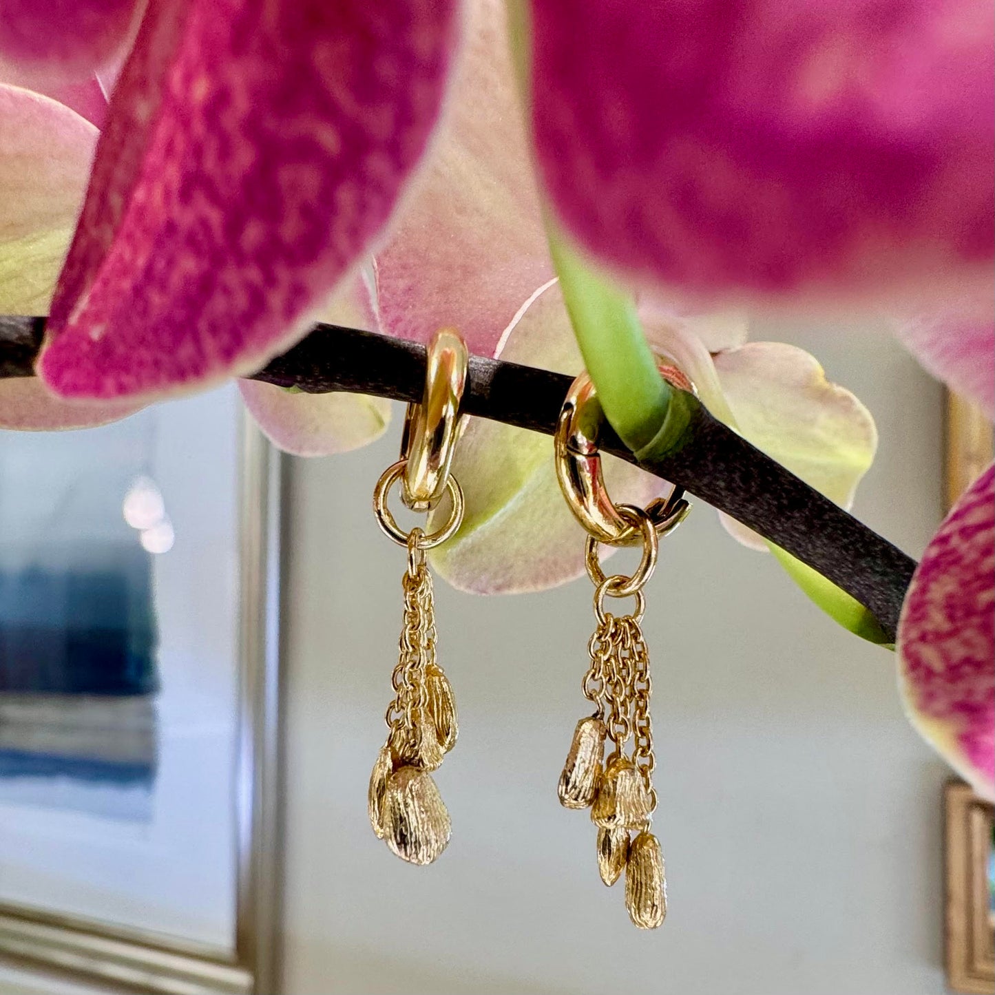 Ornate Nugget Earrings