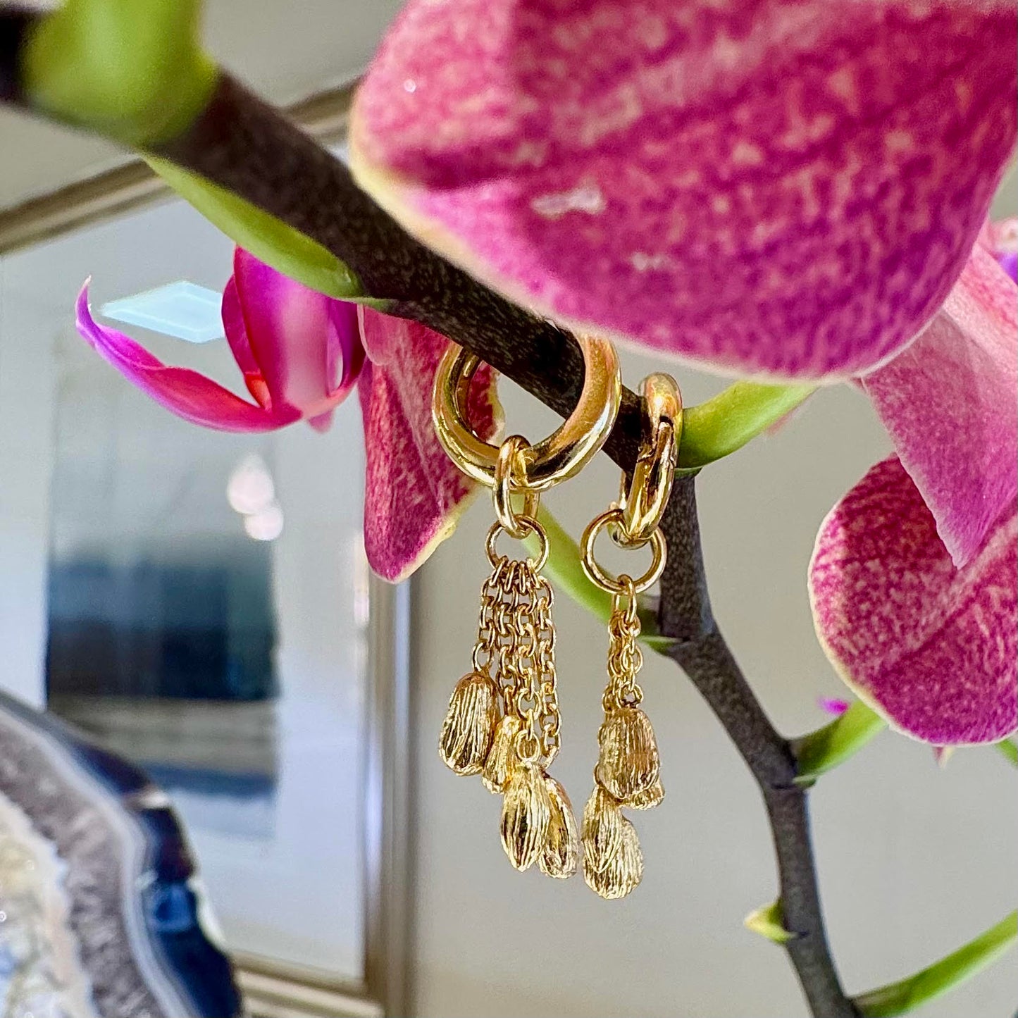 Ornate Nugget Earrings