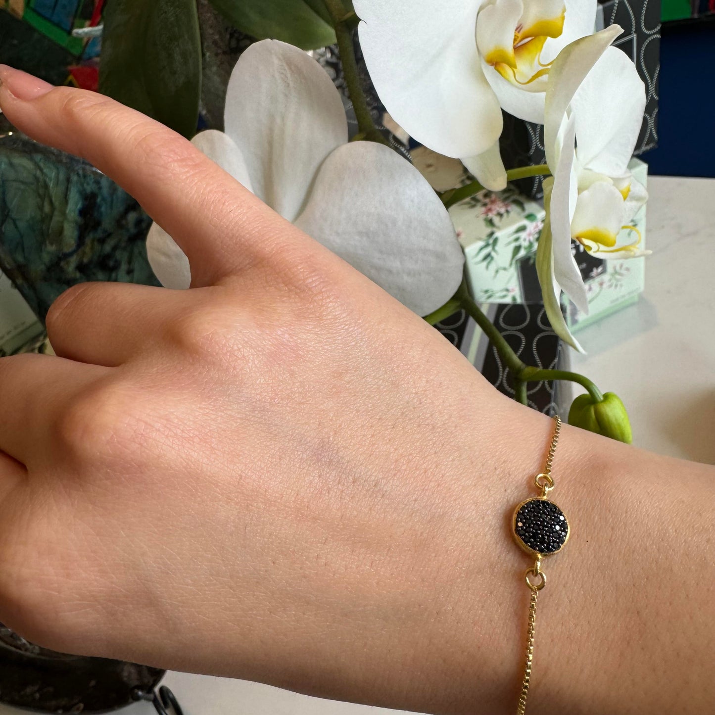 Black Spinel Pavé Bracelet