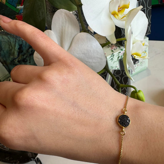 Black Spinel Pavé Bracelet