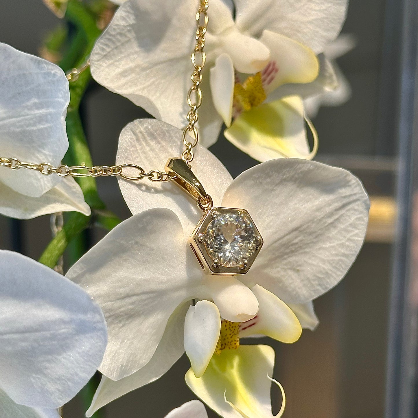 Light Yellow Zircon Pendant